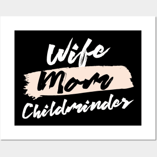 Cute Wife Mom Childminder Gift Idea Posters and Art